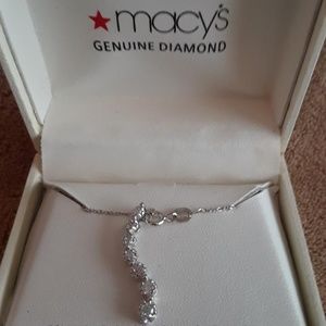 Genuine Diamond Journey Necklace (1/3 ct)